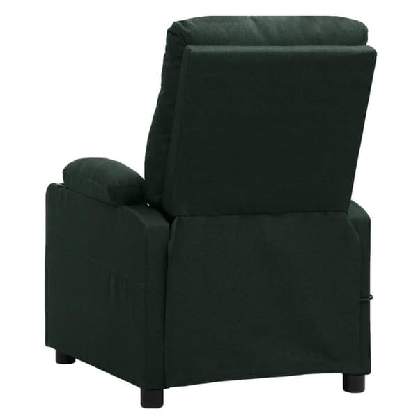 vidaXL Reclinerfåtölj mörkgrön tyg