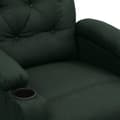 Miniatyrbild 7 av 8: vidaXL Reclinerfåtölj mörkgrön tyg