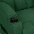 Miniatyrbillede 7 af 9: vidaXL lænestol stof mørkegrøn