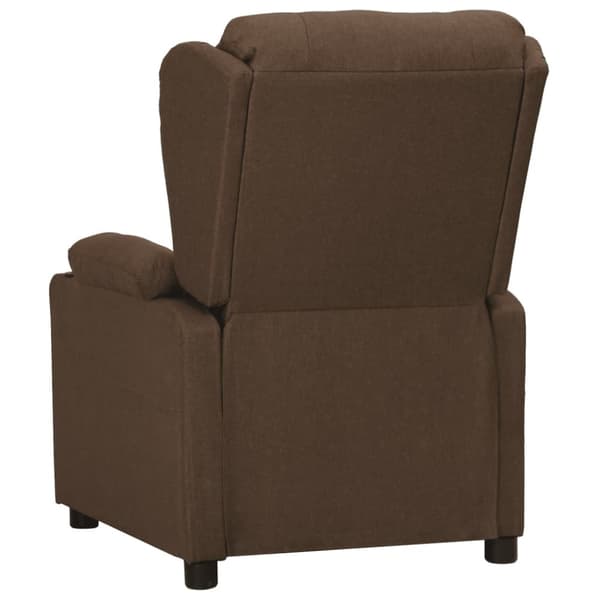 vidaXL Reclinerfåtölj brun tyg