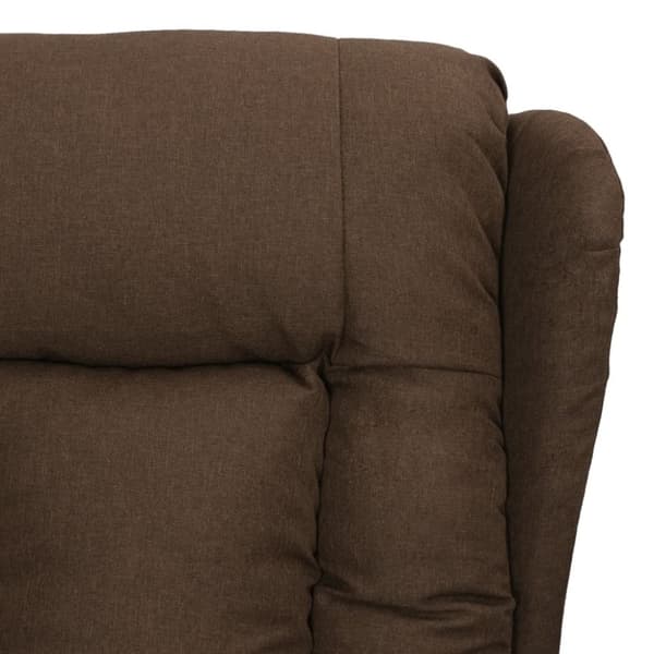vidaXL Reclinerfåtölj brun tyg