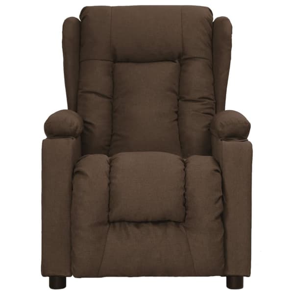 vidaXL Reclinerfåtölj brun tyg