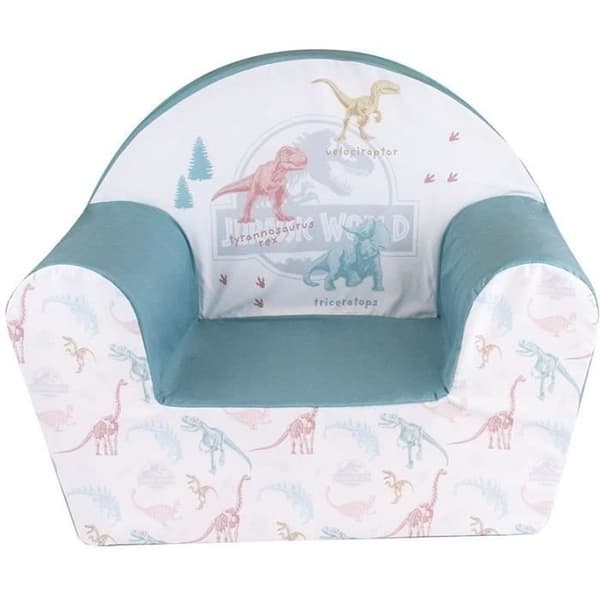 FUN HOUSE JURASSIC WORLD Dinosaur klubbstol - B.52 x D.33 x H.42 cm - För barn Garanterat franskt ursprung