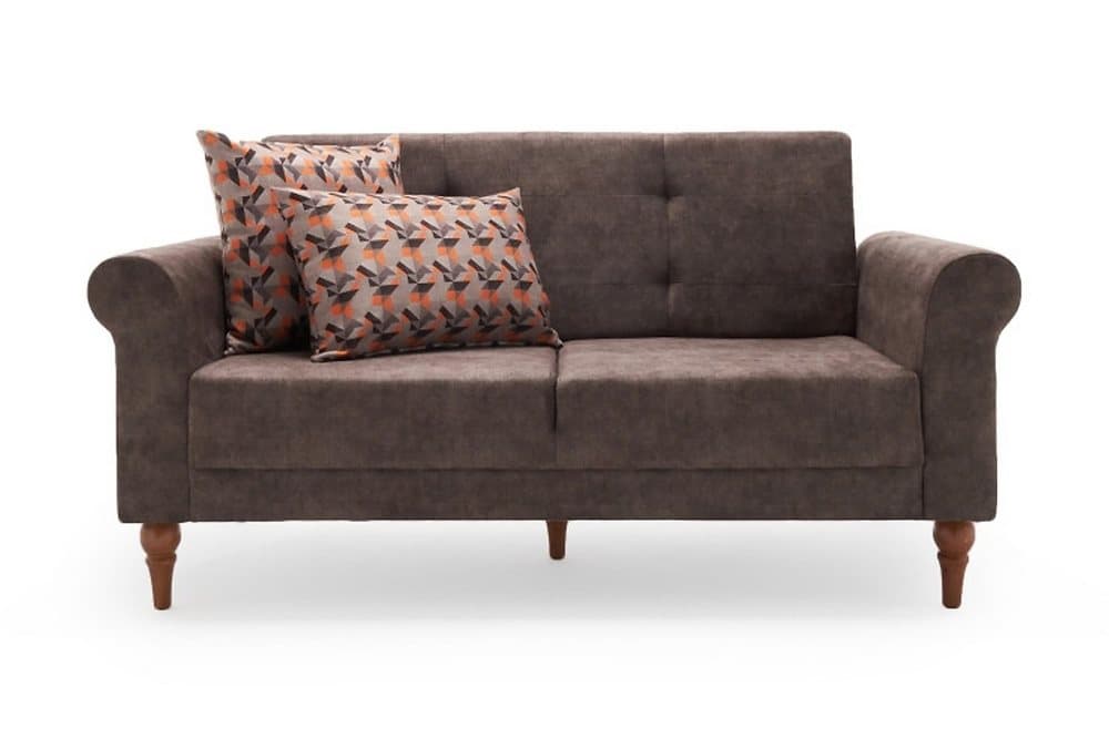 ETHIOPIA Bäddsoffa 2-sits 125x109 Brun