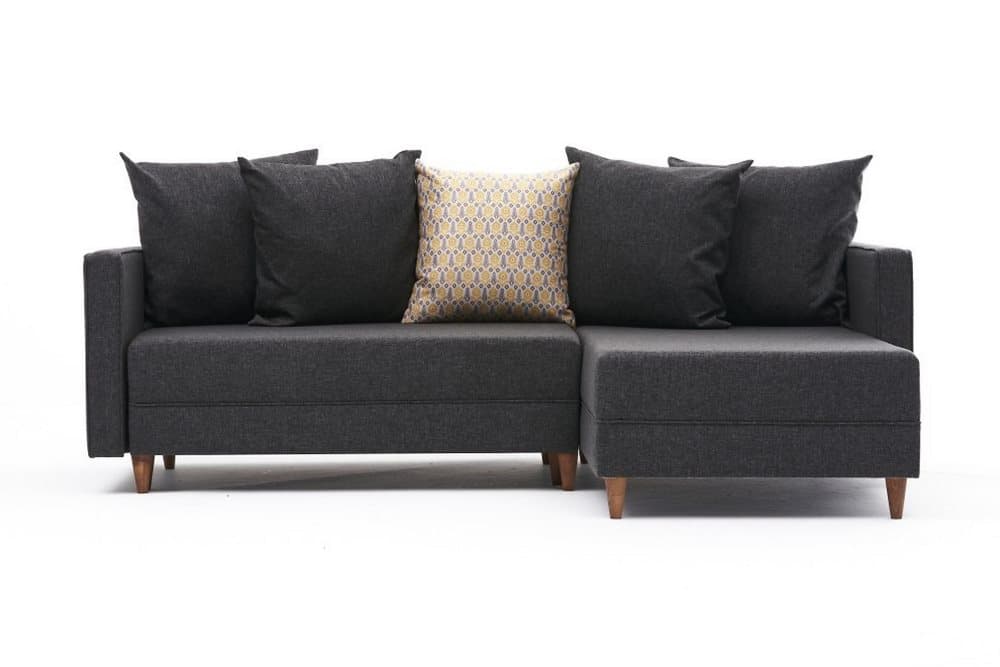 ARRAIDA Bäddsoffa m. Divan 4-sits 192x135 Antracit