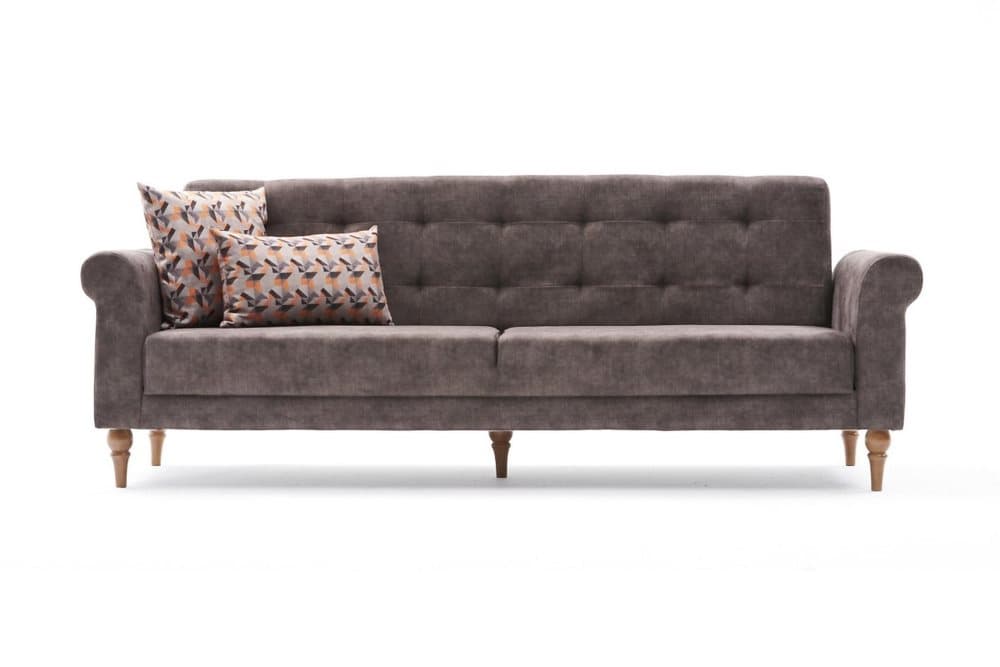 ETHIOPIA Bäddsoffa 3-sits 185x109 Brun