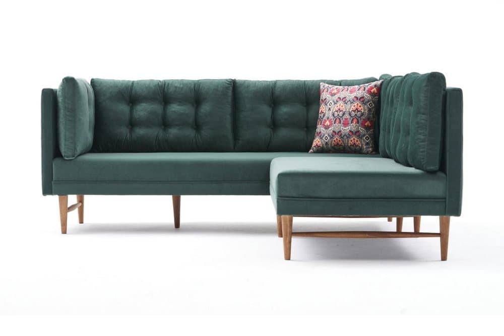 INDONESIA Soffa m. Divan 4-sits Grön
