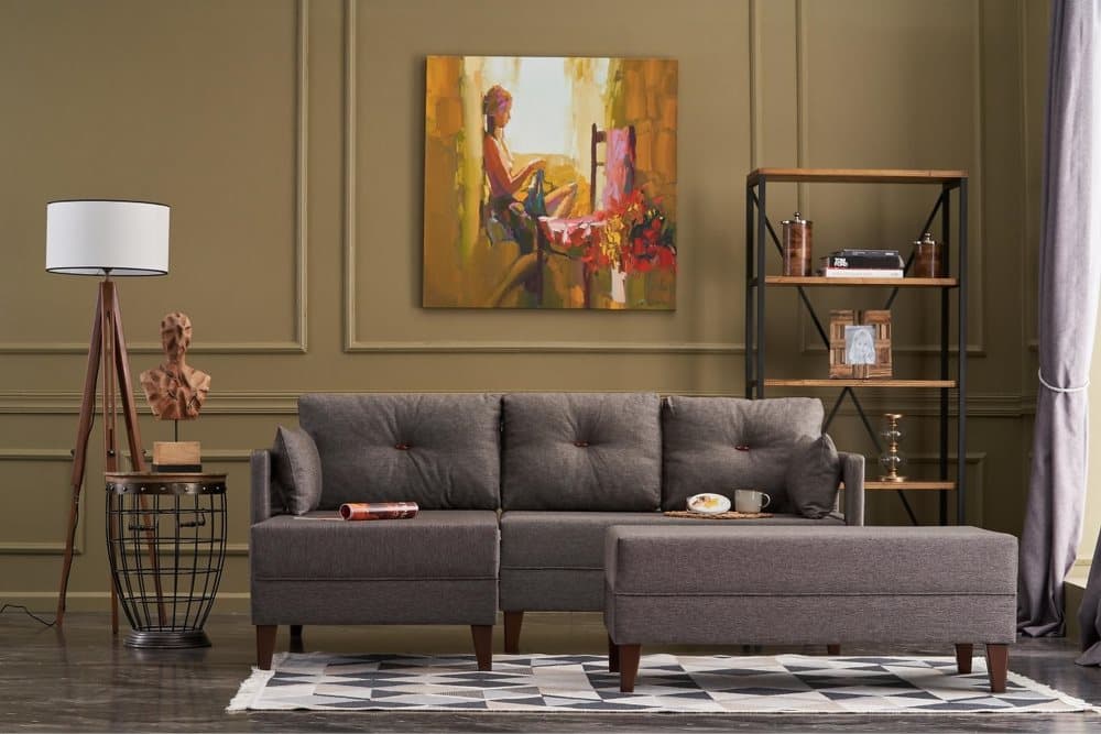 REPUBLICA Bäddsoffa m. Divan 4-sits 140x193 Brun