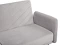 Miniatyrbillede 8 af 10: Sovesofa Grå Mørkt Træ Velour 3 pers Retro Glam Moderne Design Polyester Gummitræ Eukalyptustræ Fløjl Sofa 3-Personers Stue Indretning Møbel