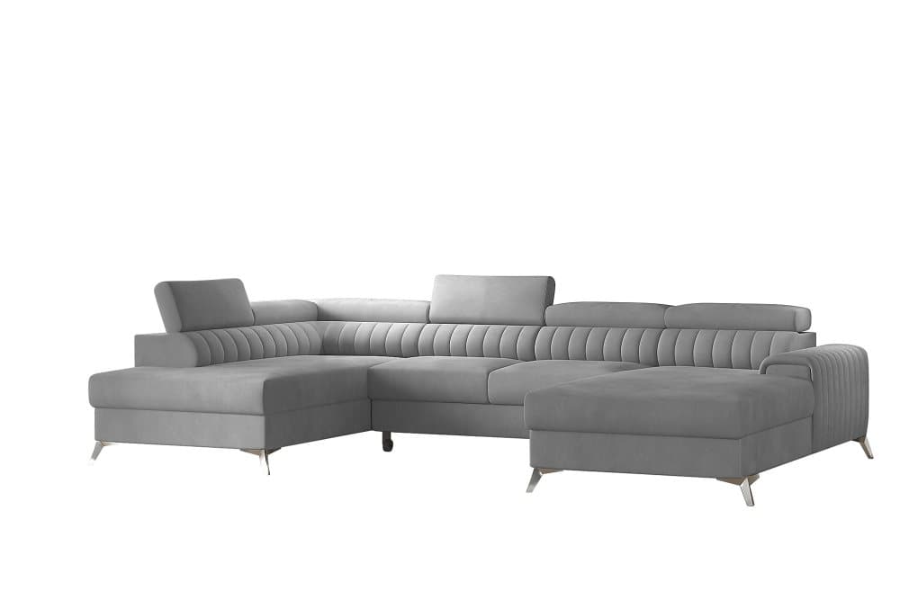 Katashi Bäddsoffa m. Divan och Schäslong med Förvaring Ljusg