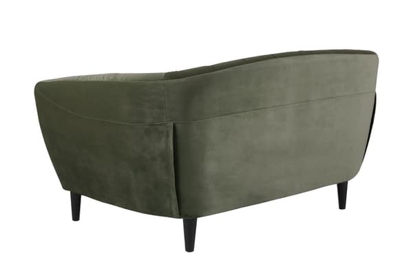 Rita sofa 2 seter skoggsgrønn, gummitre svart.