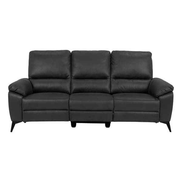 Rie soffa 3-sits elektrisk recliner, grå.