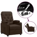 Miniatyrbild 11 av 11: vidaXL Reclinerfåtölj med uppresningshjälp brun konstläder