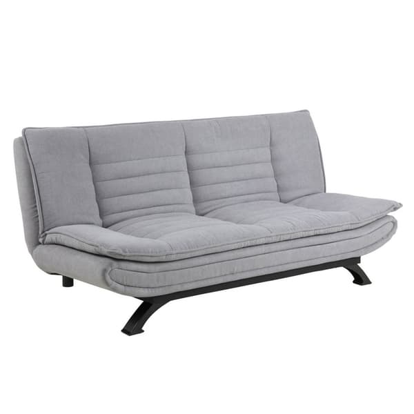 Fanny sovesofa i lys grå med svart stell.