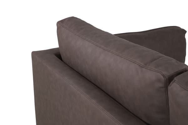 Boom soffa 3-sits PU-läder brun.