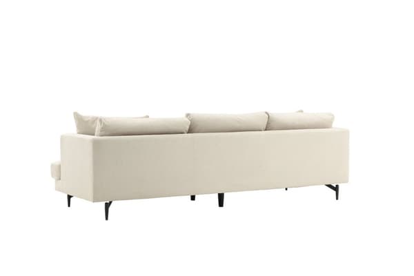 Sofia soffa 3-sits sammet beige.