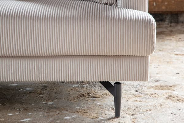 Sofia soffa 3-sits sammet beige.