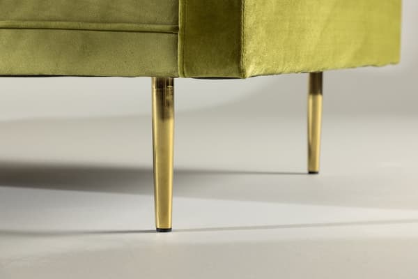 Boom soffa 3-sits velour grön.