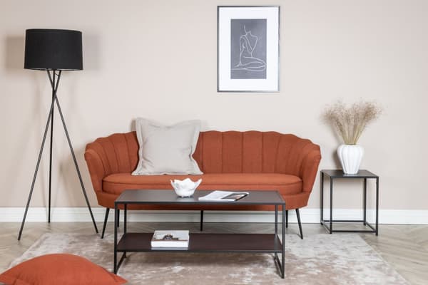 Calais sofa 3 personers rød.