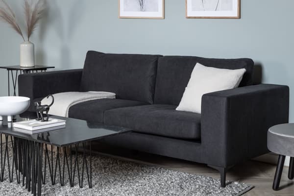 Bolero soffa 3-sits svart.