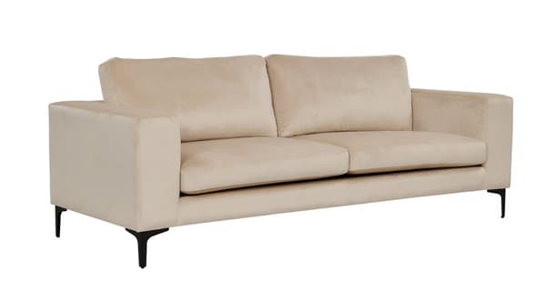 Bolero sofa 3 personers velour beige.