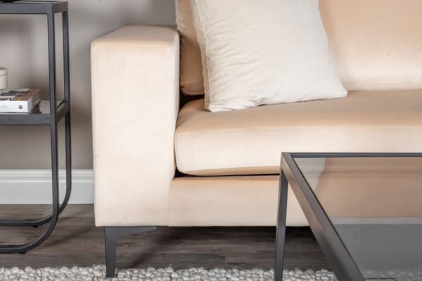 Bolero sofa 3 personers velour beige.