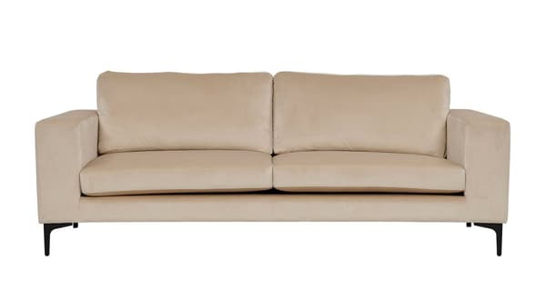 Bolero sofa 3 personers velour beige.