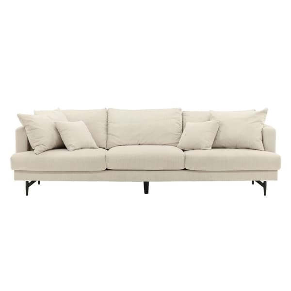 Sofia sofa 3 seter fløyel beige.