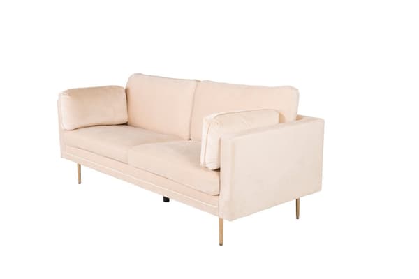 Boom sofa 3 seter velour beige.