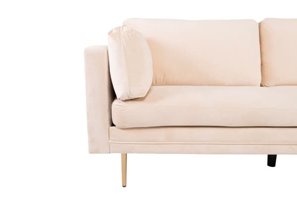 Boom sofa 3 seter velour beige.