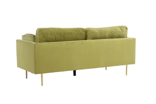 Boom sofa 3 seter velour grønn.