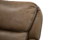Miniatyrbilde 4 av 6: Saranda sofa 3 seter recliner PU kunstskinn brun.