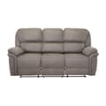 Miniatyrbilde 1 av 6: Saranda sofa 3 seter recliner PU kunstskinn grå.