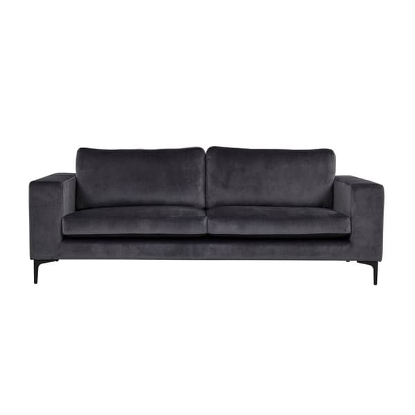 Bolero sofa 3 seter velour grå.