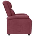 Miniatyrbild 3 av 9: vidaXL Reclinerfåtölj vinröd tyg