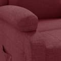 Miniatyrbild 6 av 9: vidaXL Reclinerfåtölj vinröd tyg