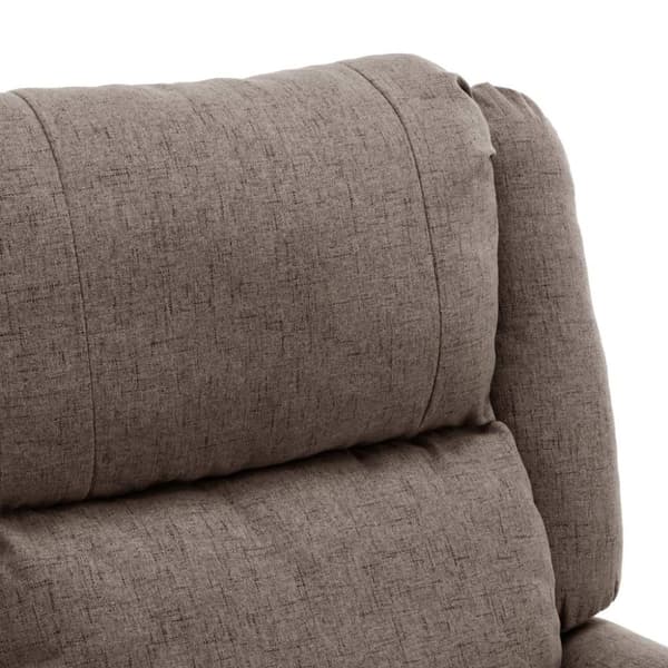 vidaXL Reclinerfåtölj taupe tyg