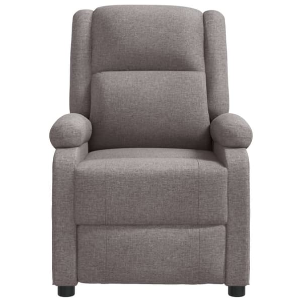 vidaXL Reclinerfåtölj taupe tyg