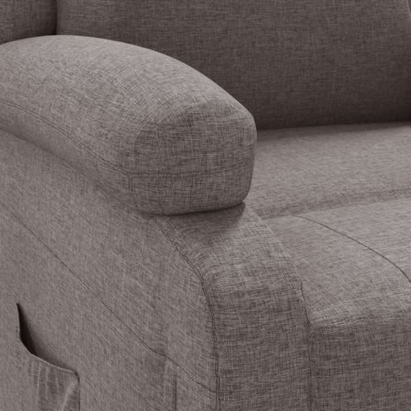 vidaXL Reclinerfåtölj taupe tyg