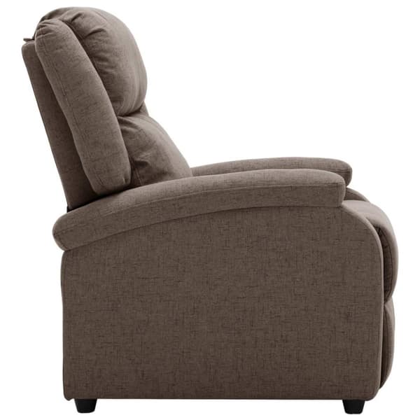 vidaXL Reclinerfåtölj taupe tyg