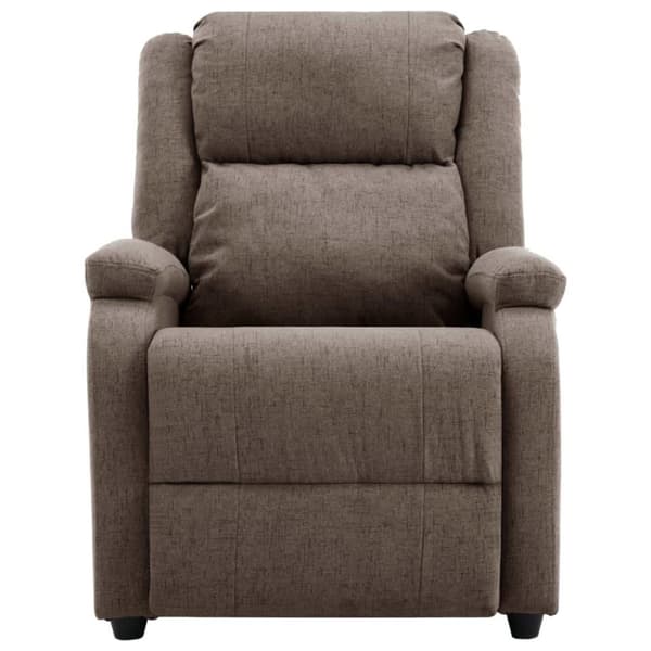 vidaXL Reclinerfåtölj taupe tyg