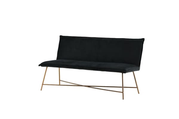 Pippi sofa 3 seter velour svart.