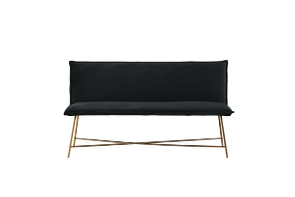 Pippi soffa 3-sits velour svart.
