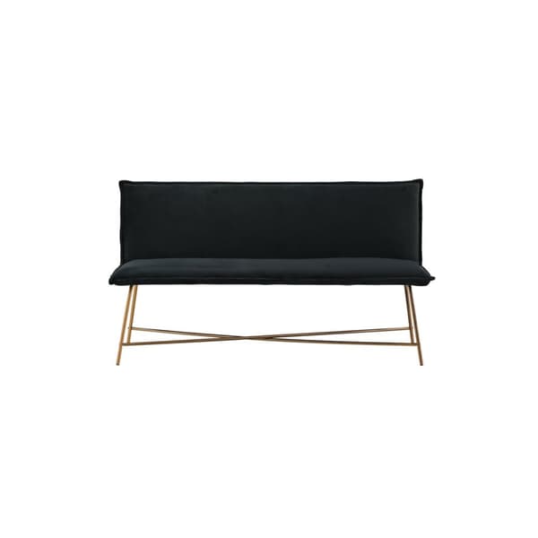 Pippi soffa 3-sits velour svart.