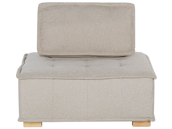Sohvasetti beige polyesterikangasta 300 x 200 cm neljälle moduulisohva moderni tyyli