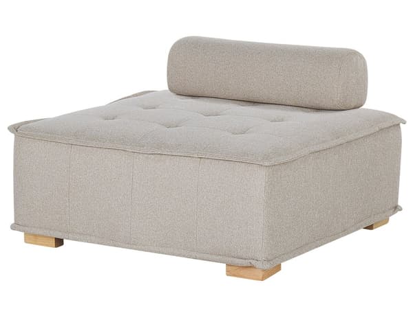 Sohvasetti beige polyesterikangasta 300 x 200 cm neljälle moduulisohva moderni tyyli