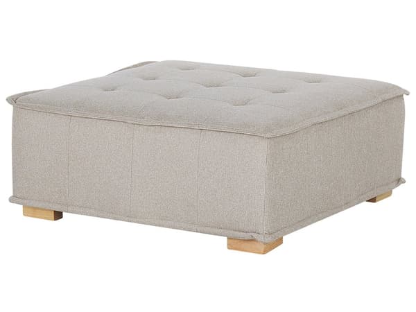 Sohvasetti beige polyesterikangasta 300 x 200 cm neljälle moduulisohva moderni tyyli