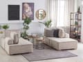 Pikkukuva 2 / 11: Sohvasetti beige polyesterikangasta 300 x 200 cm neljälle moduulisohva moderni tyyli