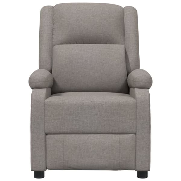 vidaXL Elektrisk reclinerfåtölj taupe tyg