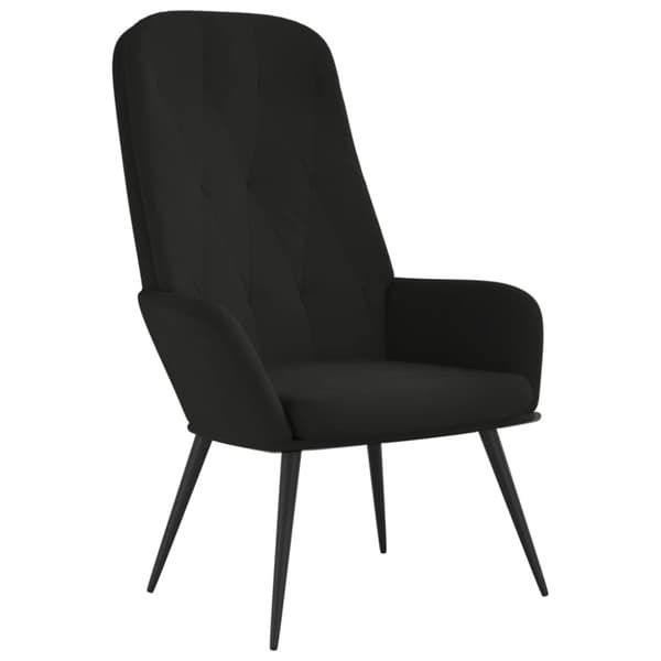 vidaXL Vilstol svart sammet